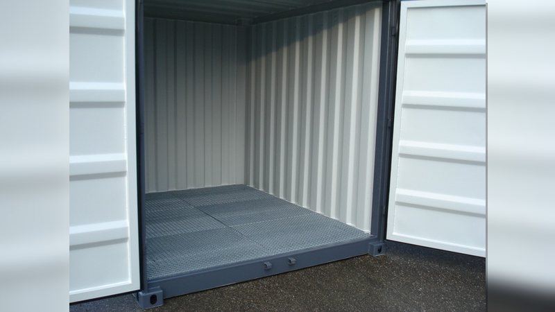 Milieucontainer met lekbak voor opvang van vloeistoffen